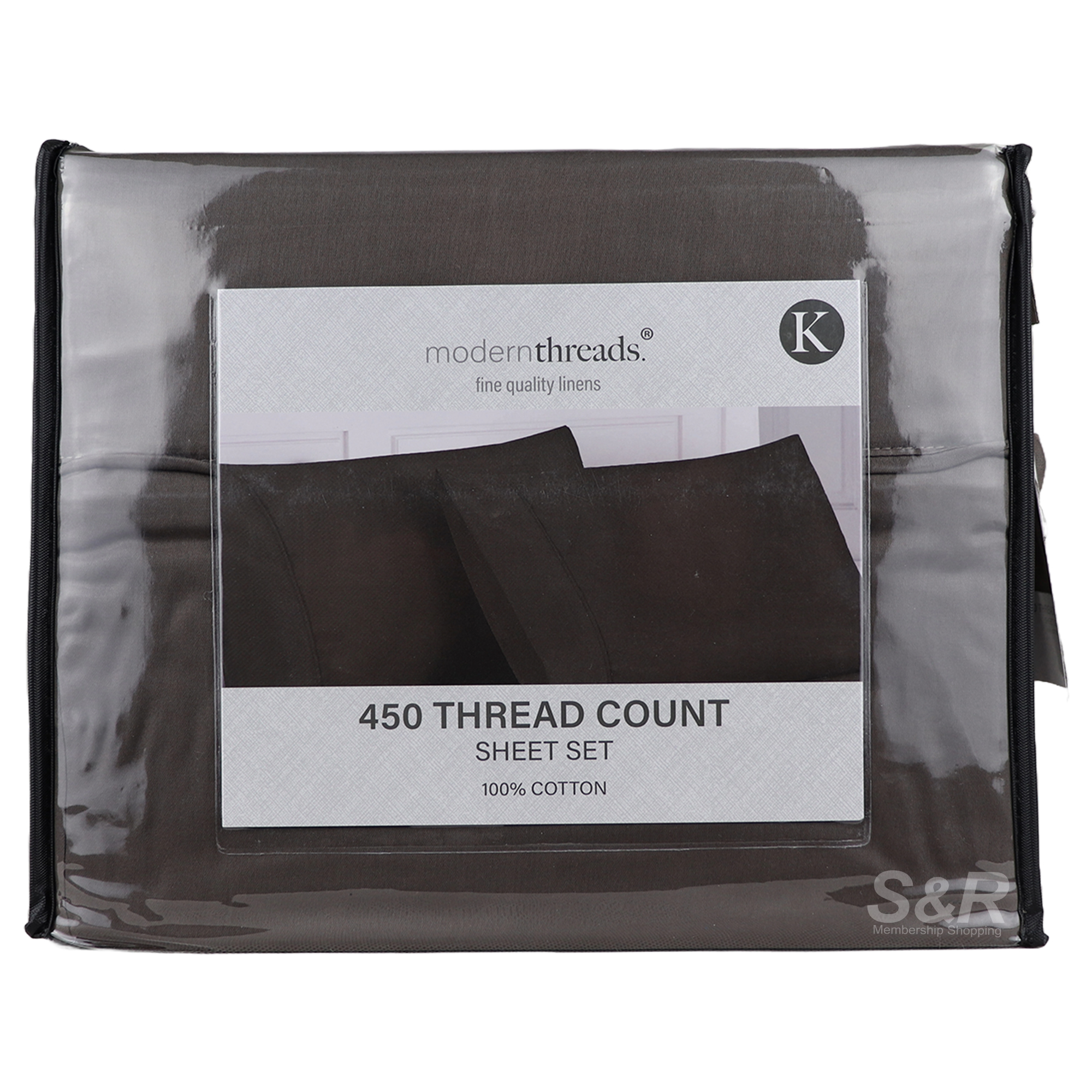 Modern Threads 450 Thread Count Sheet Set Taupe King Size Modern Threads 450 Thread Count Sheet Set Taupe King Size